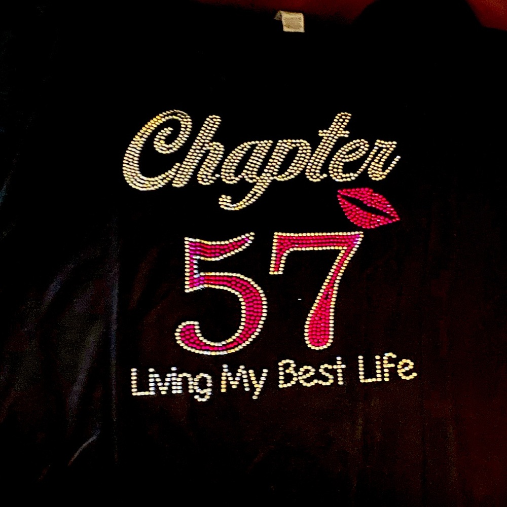Chapter 57 T-shirt. One shirt worn once and cleaned, the other has tag.
